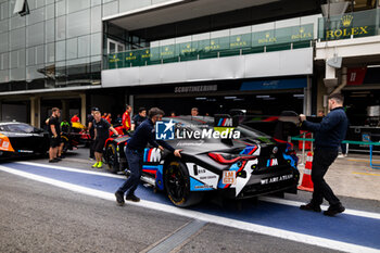 2024-07-11 - 46 MARTIN Maxime (bel), ROSSI Valentino (ita), AL HARTHY Ahmad (omn) Team WRT, BMW M4 GT3 #46, LM GT3, scrutineering, verifications techniques, during the 2024 Rolex 6 Hours of Sao Paulo, 5th round of the 2024 FIA World Endurance Championship, from July 12 to 14, 2024 on the Autódromo José Carlos Pace in Interlagos, Brazil - FIA WEC - 6 HOURS OF SAO PAULO 2024 - ENDURANCE - MOTORS