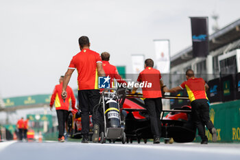 2024-07-11 - 50 FUOCO Antonio (ita), MOLINA Miguel (spa), NIELSEN Nicklas (dnk), Ferrari AF Corse, Ferrari 499P #50, Hypercar, stand, pitlane, during the 2024 Rolex 6 Hours of Sao Paulo, 5th round of the 2024 FIA World Endurance Championship, from July 12 to 14, 2024 on the Autódromo José Carlos Pace in Interlagos, Brazil - FIA WEC - 6 HOURS OF SAO PAULO 2024 - ENDURANCE - MOTORS