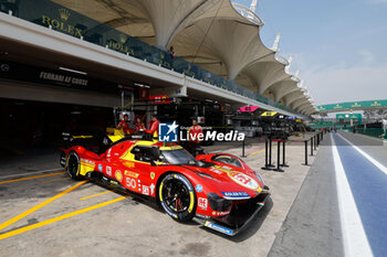 2024-07-11 - 50 FUOCO Antonio (ita), MOLINA Miguel (spa), NIELSEN Nicklas (dnk), Ferrari AF Corse, Ferrari 499P #50, Hypercar, stand, pitlane, during the 2024 Rolex 6 Hours of Sao Paulo, 5th round of the 2024 FIA World Endurance Championship, from July 12 to 14, 2024 on the Autódromo José Carlos Pace in Interlagos, Brazil - FIA WEC - 6 HOURS OF SAO PAULO 2024 - ENDURANCE - MOTORS