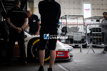 2024-07-11 - 05 CAMPBELL Matt (aus), CHRISTENSEN Michael (dnk), MAKOWIECKI Frédéric (fra), Porsche Penske Motorsport, Porsche 963 #05, Hypercar, scrutineering during the 2024 Rolex 6 Hours of Sao Paulo, 5th round of the 2024 FIA World Endurance Championship, from July 11 to 14, 2024 on the Autódromo José Carlos Pace in Interlagos, Brazil - FIA WEC - 6 HOURS OF SAO PAULO 2024 - ENDURANCE - MOTORS