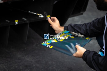 2024-07-11 - 35 MILESI Charles (fra), HABSBURG-LOTHRINGEN Ferdinand (aut), CHATIN Paul-Loup (fra), Alpine Endurance Team #35, Alpine A424, Hypercar, scrutineering during the 2024 Rolex 6 Hours of Sao Paulo, 5th round of the 2024 FIA World Endurance Championship, from July 11 to 14, 2024 on the Autódromo José Carlos Pace in Interlagos, Brazil - FIA WEC - 6 HOURS OF SAO PAULO 2024 - ENDURANCE - MOTORS