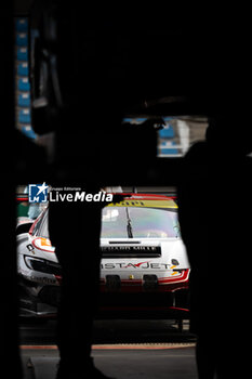 2024-07-11 - 54 FLOHR Thomas (swi), CASTELLACCI Francesco (ita), RIGON Davide (ita), Vista AF Corse, Ferrari 296 GT3 #54, LM GT3, scrutineering during the 2024 Rolex 6 Hours of Sao Paulo, 5th round of the 2024 FIA World Endurance Championship, from July 11 to 14, 2024 on the Autódromo José Carlos Pace in Interlagos, Brazil - FIA WEC - 6 HOURS OF SAO PAULO 2024 - ENDURANCE - MOTORS