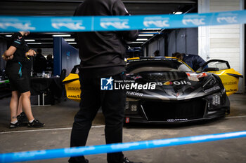 2024-07-11 - 82 JUNCADELLA Daniel (spa), BAUD Sébastien (fra), KOIZUMI Hiroshi (jpn), TF Sport, Corvette Z06 GT3.R #82, LM GT3, scrutineering during the 2024 Rolex 6 Hours of Sao Paulo, 5th round of the 2024 FIA World Endurance Championship, from July 11 to 14, 2024 on the Autódromo José Carlos Pace in Interlagos, Brazil - FIA WEC - 6 HOURS OF SAO PAULO 2024 - ENDURANCE - MOTORS