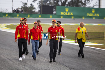 2024-07-11 - 51 PIER GUIDI Alessandro (ita), CALADO James (gbr), GIOVINAZZI Antonio (ita), Ferrari AF Corse, Ferrari 499P #51, Hypercar, ambiance during the 2024 Rolex 6 Hours of Sao Paulo, 5th round of the 2024 FIA World Endurance Championship, from July 12 to 14, 2024 on the Autódromo José Carlos Pace in Interlagos, Brazil - FIA WEC - 6 HOURS OF SAO PAULO 2024 - ENDURANCE - MOTORS