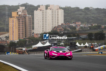 2024-07-12 - 85 BOVY Sarah (bel), FREY Rahel (swi), GATTING Michelle (dnk), Iron Dames, Lamborghini Huracan GT3 Evo2 #85, LM GT3, action during the 2024 Rolex 6 Hours of Sao Paulo, 5th round of the 2024 FIA World Endurance Championship, from July 12 to 14, 2024 on the Autódromo José Carlos Pace in Interlagos, Brazil - FIA WEC - 6 HOURS OF SAO PAULO 2024 - ENDURANCE - MOTORS