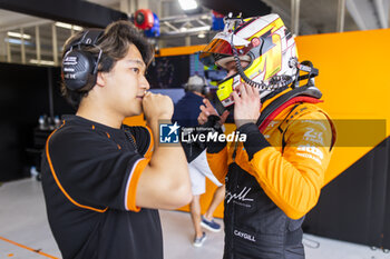 2024-07-12 - SATO Marino (jpn), United Autosports, McLaren 720S GT3 Evo, CAYGILL Josh (gbr), United Autosports, McLaren 720S GT3 Evo, portrait during the 2024 Rolex 6 Hours of Sao Paulo, 5th round of the 2024 FIA World Endurance Championship, from July 12 to 14, 2024 on the Autódromo José Carlos Pace in Interlagos, Brazil - FIA WEC - 6 HOURS OF SAO PAULO 2024 - ENDURANCE - MOTORS