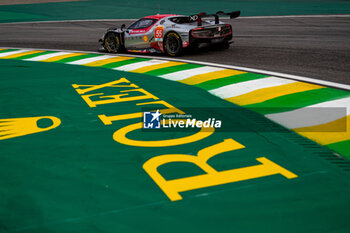 2024-07-12 - 55 HERIAU François (fra), MANN Simon (usa), ROVERA Alessio (ita), Vista AF Corse, Ferrari 296 GT3 #55, LM GT3, action during the 2024 Rolex 6 Hours of Sao Paulo, 5th round of the 2024 FIA World Endurance Championship, from July 12 to 14, 2024 on the Autódromo José Carlos Pace in Interlagos, Brazil - FIA WEC - 6 HOURS OF SAO PAULO 2024 - ENDURANCE - MOTORS