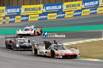 2024-07-12 - 12 STEVENS Will (gbr), NATO Norman (fra), ILOTT Callum (gbr), Hertz Team Jota, Porsche 963 #12, Hypercar, action during the 2024 Rolex 6 Hours of Sao Paulo, 5th round of the 2024 FIA World Endurance Championship, from July 12 to 14, 2024 on the Autódromo José Carlos Pace in Interlagos, Brazil - FIA WEC - 6 HOURS OF SAO PAULO 2024 - ENDURANCE - MOTORS