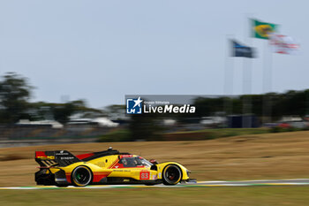 2024-07-12 - 83 KUBICA Robert (pol), SHWARTZMAN Robert (isr), YE Yifei (chn), AF Corse, Ferrari 499P #83, Hypercar, action during the 2024 Rolex 6 Hours of Sao Paulo, 5th round of the 2024 FIA World Endurance Championship, from July 12 to 14, 2024 on the Autódromo José Carlos Pace in Interlagos, Brazil - FIA WEC - 6 HOURS OF SAO PAULO 2024 - ENDURANCE - MOTORS