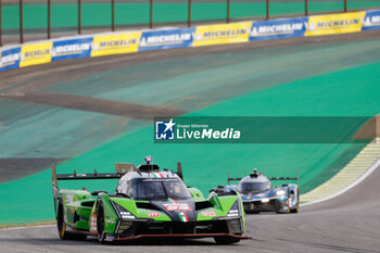 2024-07-12 - 63 BORTOLOTTI Mirko (ita), MORTARA Edoardo (swi), KVYAT Daniil (ita), Lamborghini Iron Lynx, Lamborghini SC63 #63, Hypercar, action during the 2024 Rolex 6 Hours of Sao Paulo, 5th round of the 2024 FIA World Endurance Championship, from July 12 to 14, 2024 on the Autódromo José Carlos Pace in Interlagos, Brazil - FIA WEC - 6 HOURS OF SAO PAULO 2024 - ENDURANCE - MOTORS