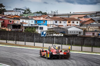 2024-07-12 - 50 FUOCO Antonio (ita), MOLINA Miguel (spa), NIELSEN Nicklas (dnk), Ferrari AF Corse, Ferrari 499P #50, Hypercar, action during the 2024 Rolex 6 Hours of Sao Paulo, 5th round of the 2024 FIA World Endurance Championship, from July 12 to 14, 2024 on the Autódromo José Carlos Pace in Interlagos, Brazil - FIA WEC - 6 HOURS OF SAO PAULO 2024 - ENDURANCE - MOTORS