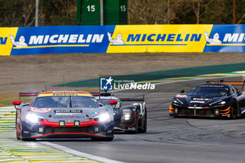 2024-07-12 - 54 FLOHR Thomas (swi), CASTELLACCI Francesco (ita), RIGON Davide (ita), Vista AF Corse, Ferrari 296 GT3 #54, LM GT3, action during the 2024 Rolex 6 Hours of Sao Paulo, 5th round of the 2024 FIA World Endurance Championship, from July 12 to 14, 2024 on the Autódromo José Carlos Pace in Interlagos, Brazil - FIA WEC - 6 HOURS OF SAO PAULO 2024 - ENDURANCE - MOTORS