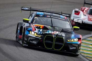 2024-07-12 - 46 MARTIN Maxime (bel), ROSSI Valentino (ita), AL HARTHY Ahmad (omn) Team WRT, BMW M4 GT3 #46, LM GT3, action during the 2024 Rolex 6 Hours of Sao Paulo, 5th round of the 2024 FIA World Endurance Championship, from July 11 to 14, 2024 on the Autódromo José Carlos Pace in Interlagos, Brazil - FIA WEC - 6 HOURS OF SAO PAULO 2024 - ENDURANCE - MOTORS