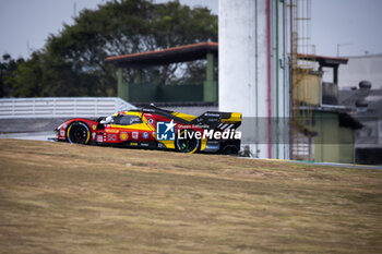 2024-07-12 - 50 FUOCO Antonio (ita), MOLINA Miguel (spa), NIELSEN Nicklas (dnk), Ferrari AF Corse, Ferrari 499P #50, Hypercar, action during the 2024 Rolex 6 Hours of Sao Paulo, 5th round of the 2024 FIA World Endurance Championship, from July 11 to 14, 2024 on the Autódromo José Carlos Pace in Interlagos, Brazil - FIA WEC - 6 HOURS OF SAO PAULO 2024 - ENDURANCE - MOTORS