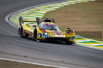 2024-07-12 - 83 KUBICA Robert (pol), SHWARTZMAN Robert (isr), YE Yifei (chn), AF Corse, Ferrari 499P #83, Hypercar, action during the 2024 Rolex 6 Hours of Sao Paulo, 5th round of the 2024 FIA World Endurance Championship, from July 11 to 14, 2024 on the Autódromo José Carlos Pace in Interlagos, Brazil - FIA WEC - 6 HOURS OF SAO PAULO 2024 - ENDURANCE - MOTORS