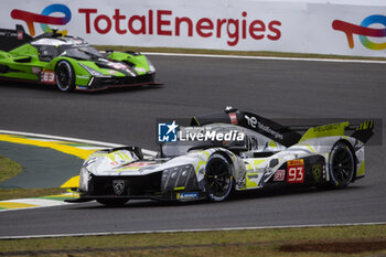 2024-07-12 - 93 JENSEN Mikkel (dnk), MULLER Nico (swi), VERGNE Jean-Eric (fra), Peugeot TotalEnergies, Peugeot 9x8 #93, Hypercar, action during the 2024 Rolex 6 Hours of Sao Paulo, 5th round of the 2024 FIA World Endurance Championship, from July 12 to 14, 2024 on the Autódromo José Carlos Pace in Interlagos, Brazil - FIA WEC - 6 HOURS OF SAO PAULO 2024 - ENDURANCE - MOTORS