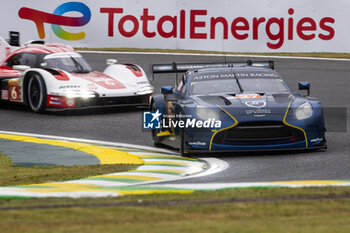 2024-07-12 - 27 JAMES Ian (usa), MANCINELLI Daniel (ita), RIBERAS Alex (spa), Heart of Racing Team, Aston Martin Vantage GT3 #27, LM GT3, action during the 2024 Rolex 6 Hours of Sao Paulo, 5th round of the 2024 FIA World Endurance Championship, from July 12 to 14, 2024 on the Autódromo José Carlos Pace in Interlagos, Brazil - FIA WEC - 6 HOURS OF SAO PAULO 2024 - ENDURANCE - MOTORS