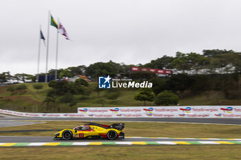 2024-07-12 - 83 KUBICA Robert (pol), SHWARTZMAN Robert (isr), YE Yifei (chn), AF Corse, Ferrari 499P #83, Hypercar, action during the 2024 Rolex 6 Hours of Sao Paulo, 5th round of the 2024 FIA World Endurance Championship, from July 12 to 14, 2024 on the Autódromo José Carlos Pace in Interlagos, Brazil - FIA WEC - 6 HOURS OF SAO PAULO 2024 - ENDURANCE - MOTORS