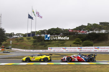 2024-07-12 - 60 SCHIAVONI Claudio (ita), CRESSONI Matteo (ita), PERERA Franck (fra), Iron Lynx, Lamborghini Huracan GT3 Evo2 #60, LM GT3, 11 VERNAY Jean-Karl (fra), SERRAVALLE Antonio (can), WATTANA BENNETT Carl (tha), Isotta Fraschini, Isotta Fraschini Tipo6-C #11, Hypercar, action during the 2024 Rolex 6 Hours of Sao Paulo, 5th round of the 2024 FIA World Endurance Championship, from July 12 to 14, 2024 on the Autódromo José Carlos Pace in Interlagos, Brazil - FIA WEC - 6 HOURS OF SAO PAULO 2024 - ENDURANCE - MOTORS