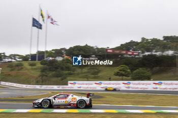 2024-07-12 - 54 FLOHR Thomas (swi), CASTELLACCI Francesco (ita), RIGON Davide (ita), Vista AF Corse, Ferrari 296 GT3 #54, LM GT3, action during the 2024 Rolex 6 Hours of Sao Paulo, 5th round of the 2024 FIA World Endurance Championship, from July 12 to 14, 2024 on the Autódromo José Carlos Pace in Interlagos, Brazil - FIA WEC - 6 HOURS OF SAO PAULO 2024 - ENDURANCE - MOTORS