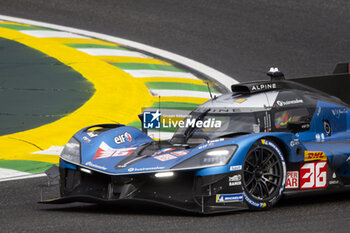 2024-07-12 - 36 VAXIVIERE Matthieu (fra), SCHUMACHER Mick (ger), LAPIERRE Nicolas (fra), Alpine Endurance Team, Alpine A424 #36, Hypercar, action during the 2024 Rolex 6 Hours of Sao Paulo, 5th round of the 2024 FIA World Endurance Championship, from July 12 to 14, 2024 on the Autódromo José Carlos Pace in Interlagos, Brazil - FIA WEC - 6 HOURS OF SAO PAULO 2024 - ENDURANCE - MOTORS