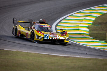 2024-07-12 - 83 KUBICA Robert (pol), SHWARTZMAN Robert (isr), YE Yifei (chn), AF Corse, Ferrari 499P #83, Hypercar, action during the 2024 Rolex 6 Hours of Sao Paulo, 5th round of the 2024 FIA World Endurance Championship, from July 11 to 14, 2024 on the Autódromo José Carlos Pace in Interlagos, Brazil - FIA WEC - 6 HOURS OF SAO PAULO 2024 - ENDURANCE - MOTORS