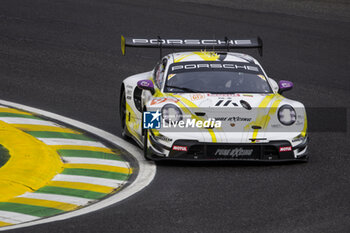 2024-07-12 - 92 MALYKHIN Aliaksandr (kna), STURM Joel (ger), BACHLER Klaus (aut), Manthey Purerxcing, Porsche 911 GT3 R #91, LM GT3, action during the 2024 Rolex 6 Hours of Sao Paulo, 5th round of the 2024 FIA World Endurance Championship, from July 12 to 14, 2024 on the Autódromo José Carlos Pace in Interlagos, Brazil - FIA WEC - 6 HOURS OF SAO PAULO 2024 - ENDURANCE - MOTORS