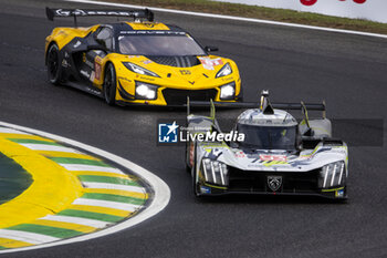 2024-07-12 - 93 JENSEN Mikkel (dnk), MULLER Nico (swi), VERGNE Jean-Eric (fra), Peugeot TotalEnergies, Peugeot 9x8 #93, Hypercar, action during the 2024 Rolex 6 Hours of Sao Paulo, 5th round of the 2024 FIA World Endurance Championship, from July 12 to 14, 2024 on the Autódromo José Carlos Pace in Interlagos, Brazil - FIA WEC - 6 HOURS OF SAO PAULO 2024 - ENDURANCE - MOTORS