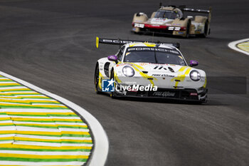 2024-07-12 - 92 MALYKHIN Aliaksandr (kna), STURM Joel (ger), BACHLER Klaus (aut), Manthey Purerxcing, Porsche 911 GT3 R #91, LM GT3, action during the 2024 Rolex 6 Hours of Sao Paulo, 5th round of the 2024 FIA World Endurance Championship, from July 12 to 14, 2024 on the Autódromo José Carlos Pace in Interlagos, Brazil - FIA WEC - 6 HOURS OF SAO PAULO 2024 - ENDURANCE - MOTORS