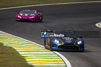 2024-07-12 - 27 JAMES Ian (usa), MANCINELLI Daniel (ita), RIBERAS Alex (spa), Heart of Racing Team, Aston Martin Vantage GT3 #27, LM GT3, action during the 2024 Rolex 6 Hours of Sao Paulo, 5th round of the 2024 FIA World Endurance Championship, from July 12 to 14, 2024 on the Autódromo José Carlos Pace in Interlagos, Brazil - FIA WEC - 6 HOURS OF SAO PAULO 2024 - ENDURANCE - MOTORS