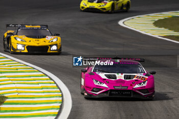 2024-07-12 - 85 BOVY Sarah (bel), FREY Rahel (swi), GATTING Michelle (dnk), Iron Dames, Lamborghini Huracan GT3 Evo2 #85, LM GT3, action during the 2024 Rolex 6 Hours of Sao Paulo, 5th round of the 2024 FIA World Endurance Championship, from July 12 to 14, 2024 on the Autódromo José Carlos Pace in Interlagos, Brazil - FIA WEC - 6 HOURS OF SAO PAULO 2024 - ENDURANCE - MOTORS