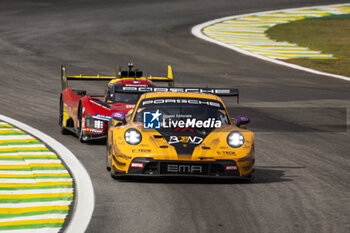 2024-07-12 - 91 LIETZ Richard (aut), SCHURING Morris (nld), SHAHIN Yasser (aus), Manthey EMA, Porsche 911 GT3 R #91, LM GT3, action during the 2024 Rolex 6 Hours of Sao Paulo, 5th round of the 2024 FIA World Endurance Championship, from July 12 to 14, 2024 on the Autódromo José Carlos Pace in Interlagos, Brazil - FIA WEC - 6 HOURS OF SAO PAULO 2024 - ENDURANCE - MOTORS