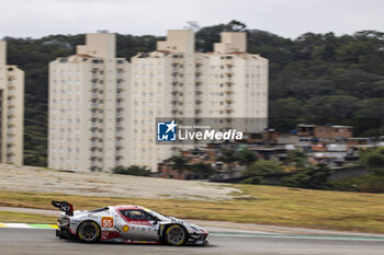 2024-07-12 - 55 HERIAU François (fra), MANN Simon (usa), ROVERA Alessio (ita), Vista AF Corse, Ferrari 296 GT3 #55, LM GT3, action during the 2024 Rolex 6 Hours of Sao Paulo, 5th round of the 2024 FIA World Endurance Championship, from July 12 to 14, 2024 on the Autódromo José Carlos Pace in Interlagos, Brazil - FIA WEC - 6 HOURS OF SAO PAULO 2024 - ENDURANCE - MOTORS