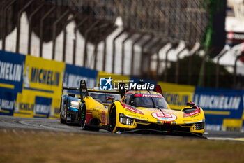 2024-07-12 - 83 KUBICA Robert (pol), SHWARTZMAN Robert (isr), YE Yifei (chn), AF Corse, Ferrari 499P #83, Hypercar, action during the 2024 Rolex 6 Hours of Sao Paulo, 5th round of the 2024 FIA World Endurance Championship, from July 12 to 14, 2024 on the Autódromo José Carlos Pace in Interlagos, Brazil - FIA WEC - 6 HOURS OF SAO PAULO 2024 - ENDURANCE - MOTORS