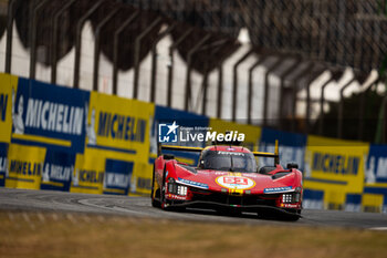 2024-07-12 - 51 PIER GUIDI Alessandro (ita), CALADO James (gbr), GIOVINAZZI Antonio (ita), Ferrari AF Corse, Ferrari 499P #51, Hypercar, action during the 2024 Rolex 6 Hours of Sao Paulo, 5th round of the 2024 FIA World Endurance Championship, from July 12 to 14, 2024 on the Autódromo José Carlos Pace in Interlagos, Brazil - FIA WEC - 6 HOURS OF SAO PAULO 2024 - ENDURANCE - MOTORS