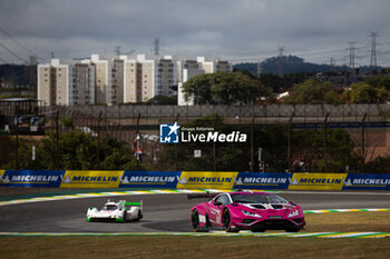 2024-07-12 - 85 BOVY Sarah (bel), FREY Rahel (swi), GATTING Michelle (dnk), Iron Dames, Lamborghini Huracan GT3 Evo2 #85, LM GT3, action during the 2024 Rolex 6 Hours of Sao Paulo, 5th round of the 2024 FIA World Endurance Championship, from July 12 to 14, 2024 on the Autódromo José Carlos Pace in Interlagos, Brazil - FIA WEC - 6 HOURS OF SAO PAULO 2024 - ENDURANCE - MOTORS