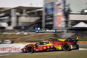 2024-07-12 - 51 PIER GUIDI Alessandro (ita), CALADO James (gbr), GIOVINAZZI Antonio (ita), Ferrari AF Corse, Ferrari 499P #51, Hypercar, action during the 2024 Rolex 6 Hours of Sao Paulo, 5th round of the 2024 FIA World Endurance Championship, from July 12 to 14, 2024 on the Autódromo José Carlos Pace in Interlagos, Brazil - FIA WEC - 6 HOURS OF SAO PAULO 2024 - ENDURANCE - MOTORS