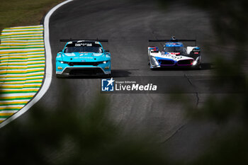 2024-07-12 - 15 VANTHOOR Dries (bel), MARCIELLO Raffaele (swi), WITTMANN Marco (ger), BMW M Team WRT, BMW Hybrid V8 #15, action 77 BARKER Ben (gbr), HARDWICK Ryan (usa), ROBICHON Zacharie (can), Proton Competition, Ford Mustang GT3 #77, action during the 2024 Rolex 6 Hours of Sao Paulo, 5th round of the 2024 FIA World Endurance Championship, from July 11 to 14, 2024 on the Autódromo José Carlos Pace in Interlagos, Brazil - FIA WEC - 6 HOURS OF SAO PAULO 2024 - ENDURANCE - MOTORS