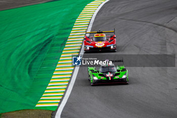 2024-07-13 - 63 BORTOLOTTI Mirko (ita), MORTARA Edoardo (swi), KVYAT Daniil (ita), Lamborghini Iron Lynx, Lamborghini SC63 #63, Hypercar, action during the 2024 Rolex 6 Hours of Sao Paulo, 5th round of the 2024 FIA World Endurance Championship, from July 12 to 14, 2024 on the Autódromo José Carlos Pace in Interlagos, Brazil - FIA WEC - 6 HOURS OF SAO PAULO 2024 - ENDURANCE - MOTORS