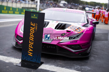 2024-07-13 - BOVY Sarah (bel), Iron Dames, Lamborghini Huracan GT3 Evo2, portrait celebrates his pole position during the 2024 Rolex 6 Hours of Sao Paulo, 5th round of the 2024 FIA World Endurance Championship, from July 12 to 14, 2024 on the Autódromo José Carlos Pace in Interlago, Brazil - FIA WEC - 6 HOURS OF SAO PAULO 2024 - ENDURANCE - MOTORS