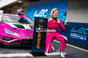 2024-07-13 - BOVY Sarah (bel), Iron Dames, Lamborghini Huracan GT3 Evo2, portrait, hyperpole during the 2024 Rolex 6 Hours of Sao Paulo, 5th round of the 2024 FIA World Endurance Championship, from July 12 to 14, 2024 on the Autódromo José Carlos Pace in Interlagos, Brazil - FIA WEC - 6 HOURS OF SAO PAULO 2024 - ENDURANCE - MOTORS