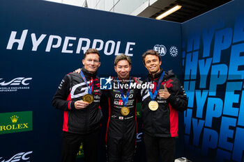 2024-07-13 - CONWAY Mike (gbr), Toyota Gazoo Racing, Toyota GR010 - Hybrid, portrait, KOBAYASHI Kamui (jpn), Toyota Gazoo Racing, Toyota GR010 - Hybrid, portrait, DE VRIES Nyck (nld), Toyota Gazoo Racing, Toyota GR010 - Hybrid, portrait, hyperpole during the 2024 Rolex 6 Hours of Sao Paulo, 5th round of the 2024 FIA World Endurance Championship, from July 12 to 14, 2024 on the Autódromo José Carlos Pace in Interlagos, Brazil - FIA WEC - 6 HOURS OF SAO PAULO 2024 - ENDURANCE - MOTORS