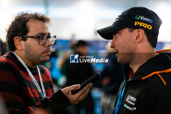 2024-07-13 - COSTA Nicolas (bra), United Autosports, McLaren 720S GT3 Evo, portrait, mixed zone interview during the 2024 Rolex 6 Hours of Sao Paulo, 5th round of the 2024 FIA World Endurance Championship, from July 12 to 14, 2024 on the Autódromo José Carlos Pace in Interlagos, Brazil - FIA WEC - 6 HOURS OF SAO PAULO 2024 - ENDURANCE - MOTORS