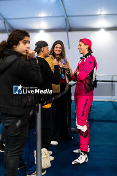 2024-07-13 - BOVY Sarah (bel), Iron Dames, Lamborghini Huracan GT3 Evo2, portrait, mixed zone interview during the 2024 Rolex 6 Hours of Sao Paulo, 5th round of the 2024 FIA World Endurance Championship, from July 12 to 14, 2024 on the Autódromo José Carlos Pace in Interlagos, Brazil - FIA WEC - 6 HOURS OF SAO PAULO 2024 - ENDURANCE - MOTORS