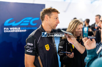 2024-07-13 - BUTTON Jenson (gbr), Hertz Team Jota, Porsche 963, portrait, mixed zone interview during the 2024 Rolex 6 Hours of Sao Paulo, 5th round of the 2024 FIA World Endurance Championship, from July 12 to 14, 2024 on the Autódromo José Carlos Pace in Interlagos, Brazil - FIA WEC - 6 HOURS OF SAO PAULO 2024 - ENDURANCE - MOTORS