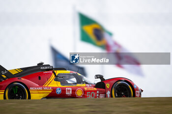 2024-07-13 - 50 FUOCO Antonio (ita), MOLINA Miguel (spa), NIELSEN Nicklas (dnk), Ferrari AF Corse, Ferrari 499P #50, action during the 2024 Rolex 6 Hours of Sao Paulo, 5th round of the 2024 FIA World Endurance Championship, from July 11 to 14, 2024 on the Autódromo José Carlos Pace in Interlagos, Brazil - FIA WEC - 6 HOURS OF SAO PAULO 2024 - ENDURANCE - MOTORS