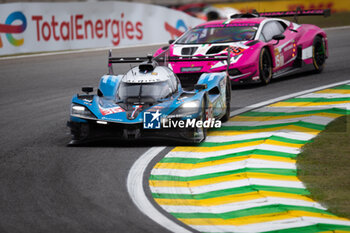 2024-07-13 - 36 VAXIVIERE Matthieu (fra), SCHUMACHER Mick (ger), LAPIERRE Nicolas (fra), Alpine Endurance Team, Alpine A424 #36, action during the 2024 Rolex 6 Hours of Sao Paulo, 5th round of the 2024 FIA World Endurance Championship, from July 11 to 14, 2024 on the Autódromo José Carlos Pace in Interlagos, Brazil - FIA WEC - 6 HOURS OF SAO PAULO 2024 - ENDURANCE - MOTORS