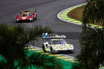 2024-07-13 - 92 MALYKHIN Aliaksandr (kna), STURM Joel (ger), BACHLER Klaus (aut), Manthey Purerxcing, Porsche 911 GT3 R #91, LM GT3, action during the 2024 Rolex 6 Hours of Sao Paulo, 5th round of the 2024 FIA World Endurance Championship, from July 12 to 14, 2024 on the Autódromo José Carlos Pace in Interlagos, Brazil - FIA WEC - 6 HOURS OF SAO PAULO 2024 - ENDURANCE - MOTORS