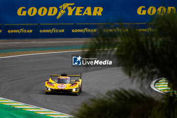 2024-07-13 - 83 KUBICA Robert (pol), SHWARTZMAN Robert (isr), YE Yifei (chn), AF Corse, Ferrari 499P #83, Hypercar, action during the 2024 Rolex 6 Hours of Sao Paulo, 5th round of the 2024 FIA World Endurance Championship, from July 12 to 14, 2024 on the Autódromo José Carlos Pace in Interlagos, Brazil - FIA WEC - 6 HOURS OF SAO PAULO 2024 - ENDURANCE - MOTORS