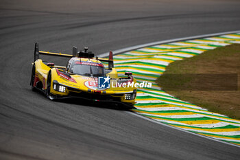 2024-07-13 - 83 KUBICA Robert (pol), SHWARTZMAN Robert (isr), YE Yifei (chn), AF Corse, Ferrari 499P #83, Hypercar, action during the 2024 Rolex 6 Hours of Sao Paulo, 5th round of the 2024 FIA World Endurance Championship, from July 12 to 14, 2024 on the Autódromo José Carlos Pace in Interlagos, Brazil - FIA WEC - 6 HOURS OF SAO PAULO 2024 - ENDURANCE - MOTORS